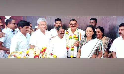 ಮೂಡಿಗೆರೆ ಪಪಂ ಆಡಳಿತ ಕಾಂಗ್ರೆಸ್ ತೆಕ್ಕೆಗೆ : ಅಧ್ಯಕ್ಷರಾಗಿ ಕೆ.ವೆಂಕಟೇಶ್ ಆಯ್ಕೆ