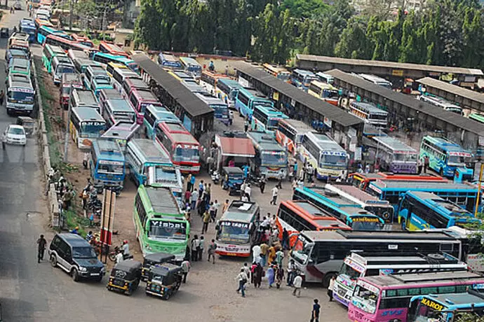 ಮಂಗಳೂರು ನಗರದಲ್ಲಿ 1,038 ಬಸ್ಗಳ ಓಡಾಟ ಮಂಗಳೂರು ನಗರದಲ್ಲಿ 1,038 ಬಸ್ಗಳ ಓಡಾಟ