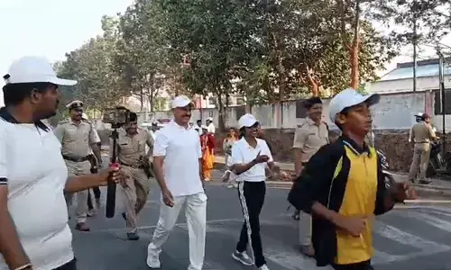 ಹಾಸನ | ಜಿಲ್ಲಾ ಪೋಲಿಸ್ ಇಲಾಖೆ ವತಿಯಿಂದ ಮ್ಯಾರಥಾನ್