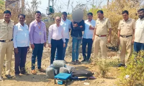 ಬೀದರ್ |  14 ಲಕ್ಷ ರೂ. ಮೌಲ್ಯದ ಗಾಂಜಾ ವಶ: ಆರೋಪಿಯ ಬಂಧನ