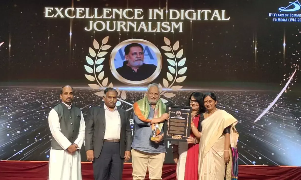 ಡಿಜಿಟಲ್ ಮಾಧ್ಯಮ ಕ್ಷೇತ್ರದಲ್ಲಿ ಶ್ರೇಷ್ಠ ಸಾಧನೆ: ʼವಾರ್ತಾಭಾರತಿʼಗೆ ಸೇಂಟ್ ಪೌಲ್ಸ್ ನ್ಯಾಷನಲ್ ಮೀಡಿಯಾ ಅವಾರ್ಡ್ 2025 ಪ್ರದಾನ