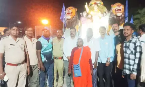 ಯಾದಗಿರಿ | ಅಂಬೇಡ್ಕರ್ ಮೂರ್ತಿ ನಿರ್ಮಾಣಕ್ಕೆ ಆಗ್ರಹಿಸಿ ಕಾಲ್ನಡಿಗೆ ಜಾಥಾ