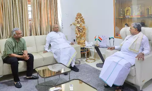 ಸಿಎಂ ಸಿದ್ದರಾಮಯ್ಯರನ್ನು ಭೇಟಿಯಾದ ಎಐಸಿಸಿ ಅಧ್ಯಕ್ಷ ಮಲ್ಲಿಕಾರ್ಜುನ ಖರ್ಗೆ