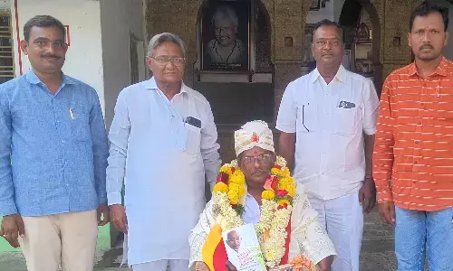 ಯಾದಗಿರಿ | ರಂಗ ಸಾಹಿತ್ಯ ಸಮ್ಮೇಳನ ಅಧ್ಯಕ್ಷರಿಗೆ ಕಸಾಪ ವತಿಯಿಂದ ಸನ್ಮಾನ