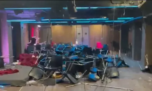 ಮಹಾರಾಷ್ಟ್ರ ಡಿಸಿಎಂ ಏಕನಾಥ್ ಶಿಂಧೆ ಕುರಿತು ಹೇಳಿಕೆ ; ಕಾಮಿಡಿಯನ್ ಕುನಾಲ್ ಕಾಮ್ರಾ ಕಾರ್ಯಕ್ರಮ ನೀಡಿದ್ದ ಸ್ಟುಡಿಯೊ ಧ್ವಂಸ