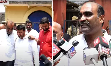 ದಲಿತ ಮಹಿಳೆಗೆ ಹಲ್ಲೆ ಪ್ರಕರಣ: ಮಂಗಳೂರು ಜೈಲಿನಲ್ಲಿ ಆರೋಪಿಗಳನ್ನು ಭೇಟಿಯಾದ ಶಾಸಕ ಯಶ್ಪಾಲ್ ಸುವರ್ಣ, ಹರೀಶ್ ಪೂಂಜಾ