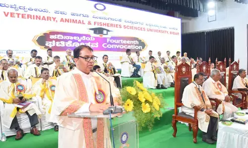 ಬೀದರ್ | ಕರ್ನಾಟಕ ಪಶುವೈದ್ಯಕೀಯ, ಪಶು, ಮೀನುಗಾರಿಕೆ ವಿಜ್ಞಾನಗಳ ಮಹಾವಿದ್ಯಾಲಯದಲ್ಲಿ 14ನೇ ಘಟಿಕೋತ್ಸವ ಸಮಾರಂಭ