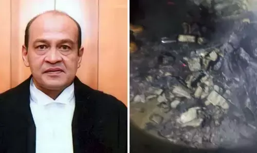 ಅಗ್ನಿ ಅವಘಡದ ವೇಳೆ ಭಾರೀ ಪ್ರಮಾಣದಲ್ಲಿ ನೋಟಿನ ಕಂತೆ ಪತ್ತೆಯಾದ ನ್ಯಾಯಾಧೀಶರ ಮನೆಗೆ ತನಿಖಾ ತಂಡ ಭೇಟಿ