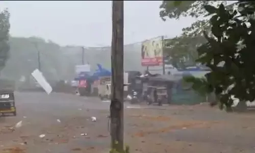 ಉಡುಪಿ: ಮೊದಲ ಗಾಳಿ-ಮಳೆಗೆ 20ಕ್ಕೂ ಅಧಿಕ ಮನೆ, ಬೆಳೆಗೆ ಹಾನಿ