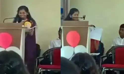 ಬೀಳ್ಕೊಡುಗೆ ಸಮಾರಂಭದಲ್ಲಿ ಮಾತನಾಡುತ್ತಿದ್ದಾಗ ಕುಸಿದು ಬಿದ್ದು ವಿದ್ಯಾರ್ಥಿನಿ ಮೃತ್ಯು