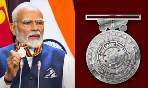 ಪ್ರಧಾನಿ ಮೋದಿಗೆ `ಶ್ರೀಲಂಕಾ ಮಿತ್ರ ವಿಭೂಷಣ ಪುರಸ್ಕಾರ ಪ್ರದಾನ
