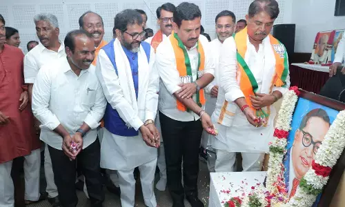 ಜನತೆ ಧಿಕ್ಕರಿಸಿದ್ದರಿಂದ ಕಾಂಗ್ರೆಸ್ಸಿಗೆ ಡಾ.ಅಂಬೇಡ್ಕರರ ನೆನಪು : ವಿಜಯೇಂದ್ರ