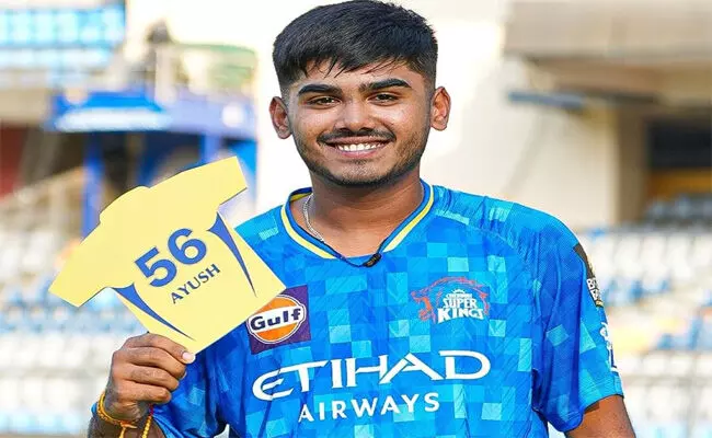 ಸಿಎಸ್‌ಕೆ ಪರ ಚೊಚ್ಚಲ ಪಂದ್ಯ ಆಡಿದ ಕಿರಿಯ ಆಟಗಾರ ಆಯುಷ್ ಮ್ಹಾತ್ರೆ