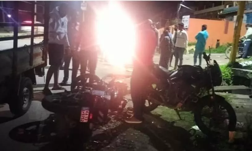 ಹಾಸನ: ಎರಡು ಬೈಕ್‌ಗಳು ಮುಖಾಮುಖಿ ಢಿಕ್ಕಿ; ಓರ್ವ ಮೃತ್ಯು
