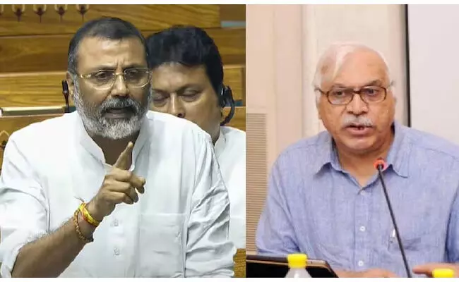 ದ್ವೇಷದ ರಾಜಕಾರಣ: ಮುಸ್ಲಿಂ ಕಮಿಷನರ್ ಎಂದು ಕರೆದ ಸಂಸದ ನಿಶಿಕಾಂತ್ ದುಬೆಗೆ ಖುರೈಷಿ ತಿರುಗೇಟು ದ್ವೇಷದ ರಾಜಕಾರಣ: ಮುಸ್ಲಿಂ ಕಮಿಷನರ್ ಎಂದು ಕರೆದ ಸಂಸದ ನಿಶಿಕಾಂತ್ ದುಬೆಗೆ ಖುರೈಷಿ ತಿರುಗೇಟು