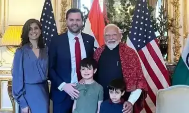 ದಿಲ್ಲಿಗೆ ಬಂದಿಳಿದ ಅಮೆರಿಕದ ಉಪಾಧ್ಯಕ್ಷ ಜೆಡಿ ವ್ಯಾನ್ಸ್