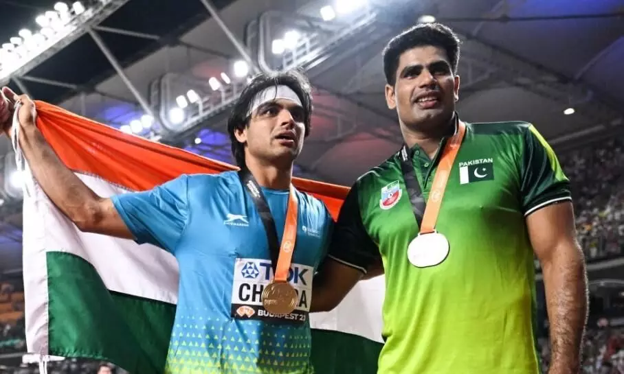 ಬೆಂಗಳೂರು ಜಾವೆಲಿನ್ ಥ್ರೋ ಕೂಟಕ್ಕೆ ಅರ್ಷದ್ ನದೀಂಗೆ ಆಹ್ವಾನ: ನೀರಜ್ ಚೋಪ್ರಾ ಬೆಂಗಳೂರು ಜಾವೆಲಿನ್ ಥ್ರೋ ಕೂಟಕ್ಕೆ ಅರ್ಷದ್ ನದೀಂಗೆ ಆಹ್ವಾನ: ನೀರಜ್ ಚೋಪ್ರಾ