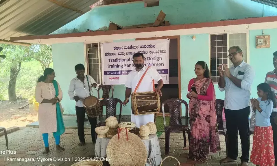 ಕೊರಗ ಮಹಿಳೆಯರ ಪಾರಂಪರಿಕ ಕರಕುಶಲ-ವಿನ್ಯಾಸ ತರಬೇತಿ ಉದ್ಘಾಟನೆ
