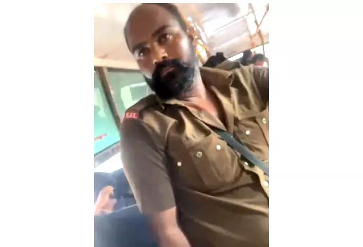 ಬಸ್ಸಿನಲ್ಲಿ ನಿದ್ದೆಗೆ ಜಾರಿದ್ದ ಯುವತಿಯ ಜೊತೆ ಅನುಚಿತ ವರ್ತನೆ: ಸರಕಾರಿ ಬಸ್ ನಿರ್ವಾಹಕ ಪೊಲೀಸ್ ವಶಕ್ಕೆ