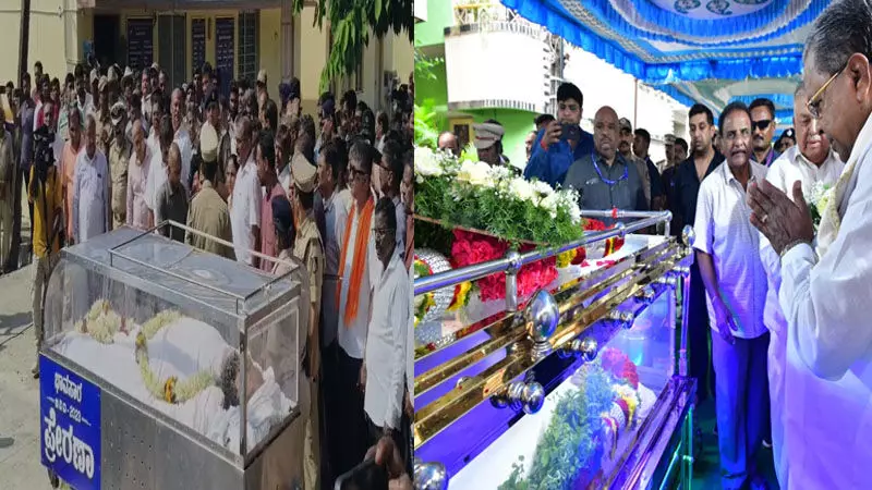 ಸಕಲ ಸರಕಾರಿ ಗೌರವದೊಂದಿಗೆ ನೆರವೇರಿದ ಮಂಜುನಾಥ್, ಭರತ್ ಭೂಷಣ್ ಅಂತ್ಯಸಂಸ್ಕಾರ