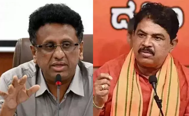 ರೈಲ್ವೆ ಪರೀಕ್ಷೆಯಲ್ಲಿ ಮಂಗಳಸೂತ್ರ ನಿಷೇಧ ಬಿಜೆಪಿ ಸಭ್ಯತನವೇ?: ಆರ್.ಅಶೋಕ್‍ಗೆ ಸಚಿವ ಡಾ.ಎಂ.ಸಿ.ಸುಧಾಕರ್ ಪ್ರಶ್ನೆ