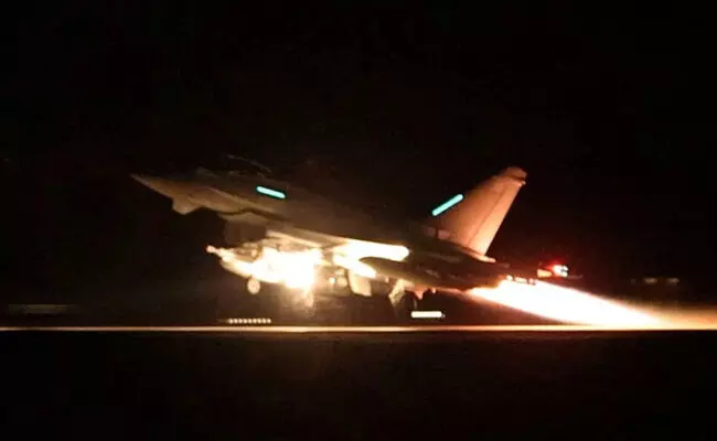 ಯೆಮನ್: ಹೌದಿಗಳ ವಿರುದ್ಧ ಬ್ರಿಟನ್ ವೈಮಾನಿಕ ದಾಳಿ