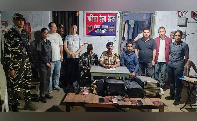 ಭಾರತ-ನೇಪಾಳ ಗಡಿ ಮೂಲಕ ಬಿಹಾರ ಪ್ರವೇಶಿಸಲು ಯತ್ನ ನಾಲ್ವರು ಚೀನಾ ಪ್ರಜೆಗಳ ಬಂಧನ