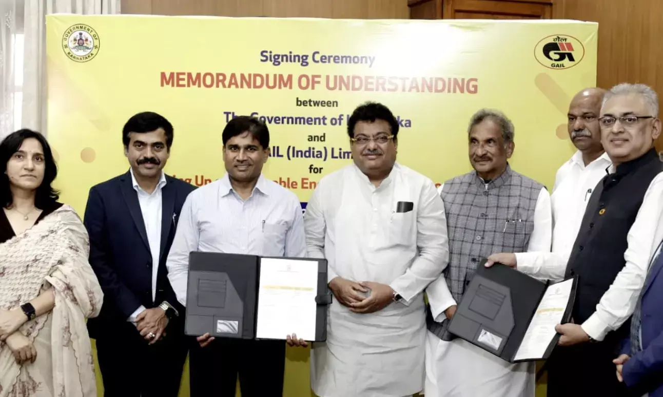 ಅನಿಲ ಪ್ರಾಧಿಕಾರದ ಜತೆ ರಾಜ್ಯದ ಒಡಂಬಡಿಕೆ | 5 ಸಾವಿರ ಕೋಟಿ ರೂ.ಹೂಡಿಕೆಯ 1ಸಾವಿರ ಮೆ.ವ್ಯಾ.ಮರುಬಳಕೆ ವಿದ್ಯುತ್ ಉತ್ಪಾದನೆ ಯೋಜನೆ