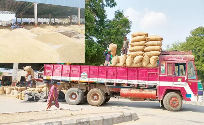 ರಾಯಚೂರು ಎಪಿಎಂಸಿಗೆ ದಾಖಲೆ ಪ್ರಮಾಣದಲ್ಲಿ ಭತ್ತದ ಆವಕ