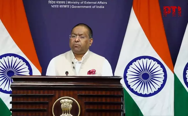 ಅಮೆರಿಕ ಅಧಿಕಾರಿಗಳೊಂದಿಗೆ ಮಿಲಿಟರಿ ಕಾರ್ಯಾಚರಣೆಗಳ ಕುರಿತು ಮಾತ್ರ ಮಾತನಾಡಲಾಗಿತ್ತು: ರಣಧೀರ್ ಜೈಸ್ವಾಲ್ ಅಮೆರಿಕ ಅಧಿಕಾರಿಗಳೊಂದಿಗೆ ಮಿಲಿಟರಿ ಕಾರ್ಯಾಚರಣೆಗಳ ಕುರಿತು ಮಾತ್ರ ಮಾತನಾಡಲಾಗಿತ್ತು: ರಣಧೀರ್ ಜೈಸ್ವಾಲ್