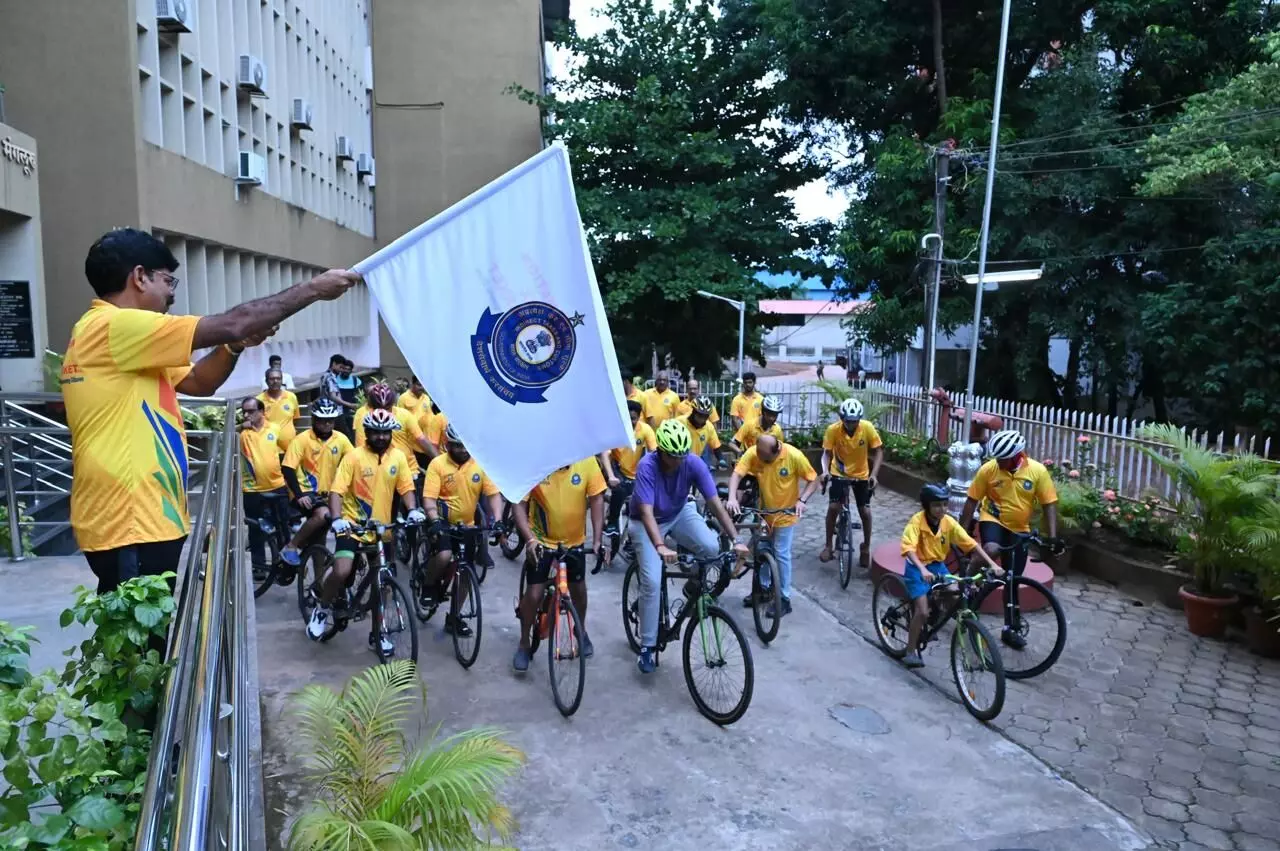 ಮಂಗಳೂರು: ನಗರದಲ್ಲಿ ಜಿಎಸ್ಟಿ ಸೈಕಲ್ ಮ್ಯಾರಥಾನ್ ಮಂಗಳೂರು: ನಗರದಲ್ಲಿ ಜಿಎಸ್ಟಿ ಸೈಕಲ್ ಮ್ಯಾರಥಾನ್