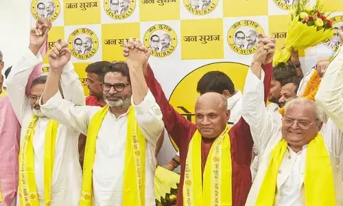 ‘ಜನ ಸೂರಜ್ ಪಕ್ಷ’ದೊಂದಿಗೆ ‘ಆಪ್ ಸಬ್‌ಕಿ ಆವಾಝ್’ ವಿಲೀನ