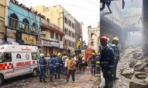 ಹೈದರಾಬಾದ್‌ನ ಚಾರ್ಮಿನಾರ್ ಸಮೀಪದ ಕಟ್ಟಡದಲ್ಲಿ ಅಗ್ನಿ ದುರಂತ; 8 ಮಕ್ಕಳ ಸಹಿತ 17 ಮಂದಿ ಮೃತ್ಯು