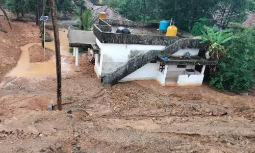 ಭಾರೀ ಮಳೆ: ಅಡ್ಡೂರು ಗ್ರಾಮದ ನೂಯಿಯಲ್ಲಿ ಭಾರೀ ಅನಾಹುತ