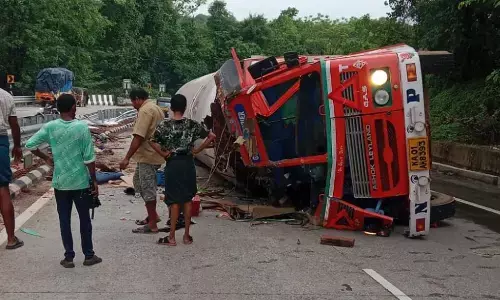 ಶಿರಾಡಿ| ಗ್ಯಾಸ್ ಟ್ಯಾಂಕರ್ ಪಲ್ಟಿ: ಚಾಲಕನಿಗೆ ಗಂಭೀರ ಗಾಯ