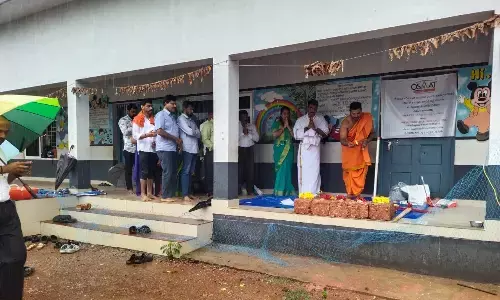 ಕಾರ್ಕಳ: ಶಾಲಾ ತರಗತಿ ಕೋಣೆ ನಿರ್ಮಾಣಕ್ಕೆ ಶಿಲಾನ್ಯಾಸ
