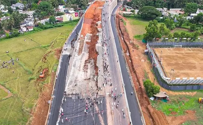 ಕೇರಳ: ಹೊಸದಾಗಿ ನಿರ್ಮಾಣಗೊಂಡ ರಾಷ್ಟ್ರೀಯ ಹೆದ್ದಾರಿ ಕುಸಿತ; ಕಾಮಗಾರಿ ಗುಣಮಟ್ಟದ ಬಗ್ಗೆ ಆತಂಕ ಸೃಷ್ಟಿ