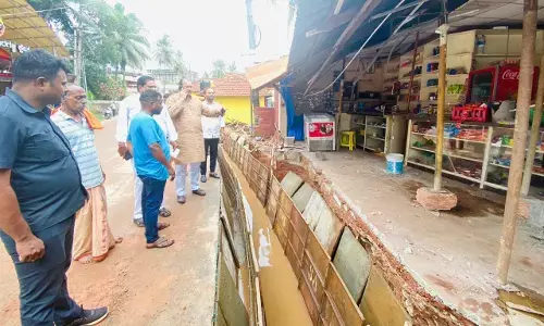 ಜಪ್ಪಿನಮೊಗರು: ಅಸಮರ್ಪಕ ಚರಂಡಿ ಕಾಮಗಾರಿ; ಮಳೆ ನೀರು ಅಂಗಡಿಗೆ ನುಗ್ಗಿ ಹಾನಿ