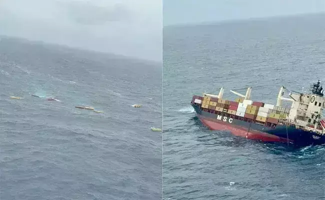 ಕೊಚ್ಚಿ ಸಮೀಪ ಲೈಬಿರಿಯ ಹಡಗು ಸಮುದ್ರದಲ್ಲಿ ಸಮಾಧಿ