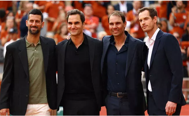 ಬೀಳ್ಕೊಡುಗೆ ಸಮಾರಂಭದಲ್ಲಿ ರಫೆಲ್ ನಡಾಲ್ ಗೆ ಗೌರವ; ರೋಜರ್ ಫೆಡರರ್, ಜೊಕೊವಿಕ್, ಆ್ಯಂಡಿ ಮರ್ರೆ ಉಪಸ್ಥಿತಿ ಬೀಳ್ಕೊಡುಗೆ ಸಮಾರಂಭದಲ್ಲಿ ರಫೆಲ್ ನಡಾಲ್ ಗೆ ಗೌರವ; ರೋಜರ್ ಫೆಡರರ್, ಜೊಕೊವಿಕ್, ಆ್ಯಂಡಿ ಮರ್ರೆ ಉಪಸ್ಥಿತಿ