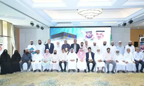 ಹಜ್ ಯಾತ್ರೆಗೆ ಸೌದಿ ರಾಜರಿಂದ ಆಹ್ವಾನಿತರಿಗೆ ದಿಲ್ಲಿಯ ಸೌದಿ ರಾಯಭಾರ ಕಚೇರಿಯಲ್ಲಿ ಬೀಳ್ಕೊಡುಗೆ