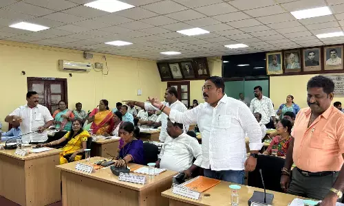 ಉಡುಪಿ ನಗರಸಭೆಯಲ್ಲಿ ಮಳೆಯ ಆವಾಂತರದ ಗದ್ದಲ