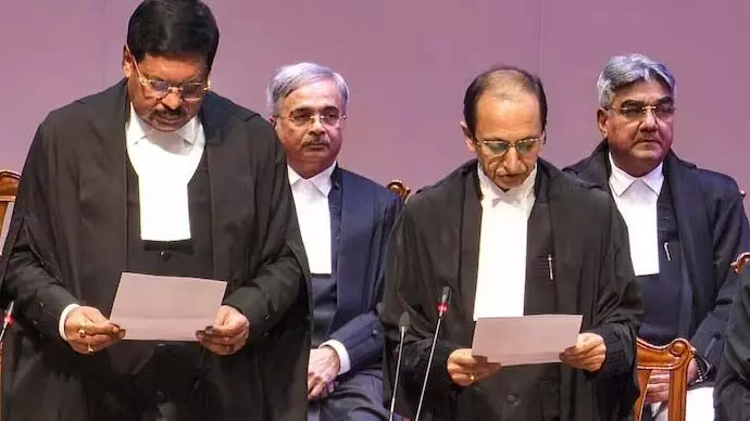 ಸುಪ್ರೀಂ ಕೋರ್ಟ್ ನೂತನ ನ್ಯಾಯಮೂರ್ತಿಗಳಾಗಿ ಮೂವರು ನ್ಯಾಯಾಧೀಶರು ಪ್ರಮಾಣವಚನ ಸ್ವೀಕಾರ