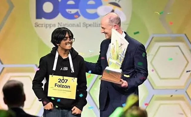 ಸ್ಪೆಲ್ಲಿಂಗ್ ಬೀ ಸ್ಪರ್ಧೆಯಲ್ಲಿ ಭಾರತೀಯ ಮೂಲದ ಫೈಝಾನ್ ಝಾಕಿ ಚಾಂಪಿಯನ್