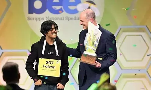 ಸ್ಪೆಲ್ಲಿಂಗ್ ಬೀ ಸ್ಪರ್ಧೆಯಲ್ಲಿ ಭಾರತೀಯ ಮೂಲದ ಫೈಝಾನ್ ಝಾಕಿ ಚಾಂಪಿಯನ್