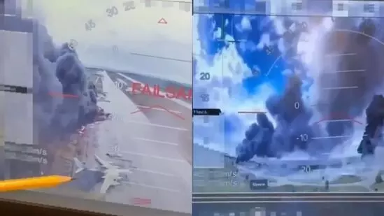 ರಶ್ಯದ ಮೇಲೆ ಉಕ್ರೇನ್ ಡ್ರೋನ್ ಸುರಿಮಳೆ: ವಾಯುನೆಲೆಗೆ ಬೆಂಕಿ