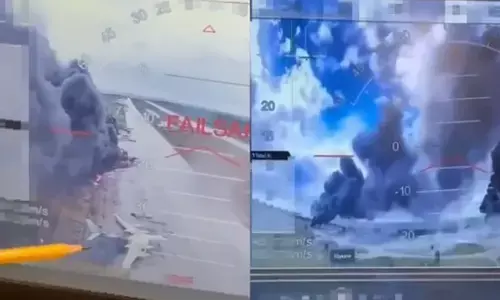 ರಶ್ಯದ ಮೇಲೆ ಉಕ್ರೇನ್ ಡ್ರೋನ್ ಸುರಿಮಳೆ: ವಾಯುನೆಲೆಗೆ ಬೆಂಕಿ