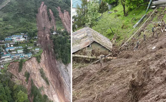 ಸಿಕ್ಕಿಂ | ಸೇನಾ ಶಿಬಿರದ ಮೇಲೆ ಭೂಕುಸಿತ: 3 ಸೇನಾ ಸಿಬ್ಬಂದಿ ಮೃತ್ಯು