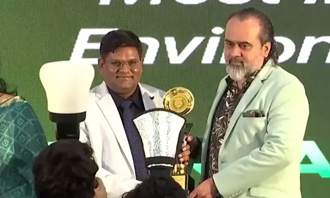 ಆಚಾರ್ಯ ಪ್ರಶಾಂತ್‌ ರಿಗೆ ‘ಅತ್ಯಂತ ಪರಿಣಾಮಕಾರಿ ಪರಿಸರವಾದಿ’ ಪ್ರಶಸ್ತಿ