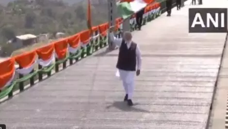 ಜಮ್ಮುಕಾಶ್ಮೀರ: ವಿಶ್ವದ ಅತಿ ಎತ್ತರದ ರೈಲ್ವೆ ಸೇತುವೆ ಉದ್ಘಾಟಿಸಿದ ಪ್ರಧಾನಿ ಮೋದಿ ಜಮ್ಮುಕಾಶ್ಮೀರ: ವಿಶ್ವದ ಅತಿ ಎತ್ತರದ ರೈಲ್ವೆ ಸೇತುವೆ ಉದ್ಘಾಟಿಸಿದ ಪ್ರಧಾನಿ ಮೋದಿ